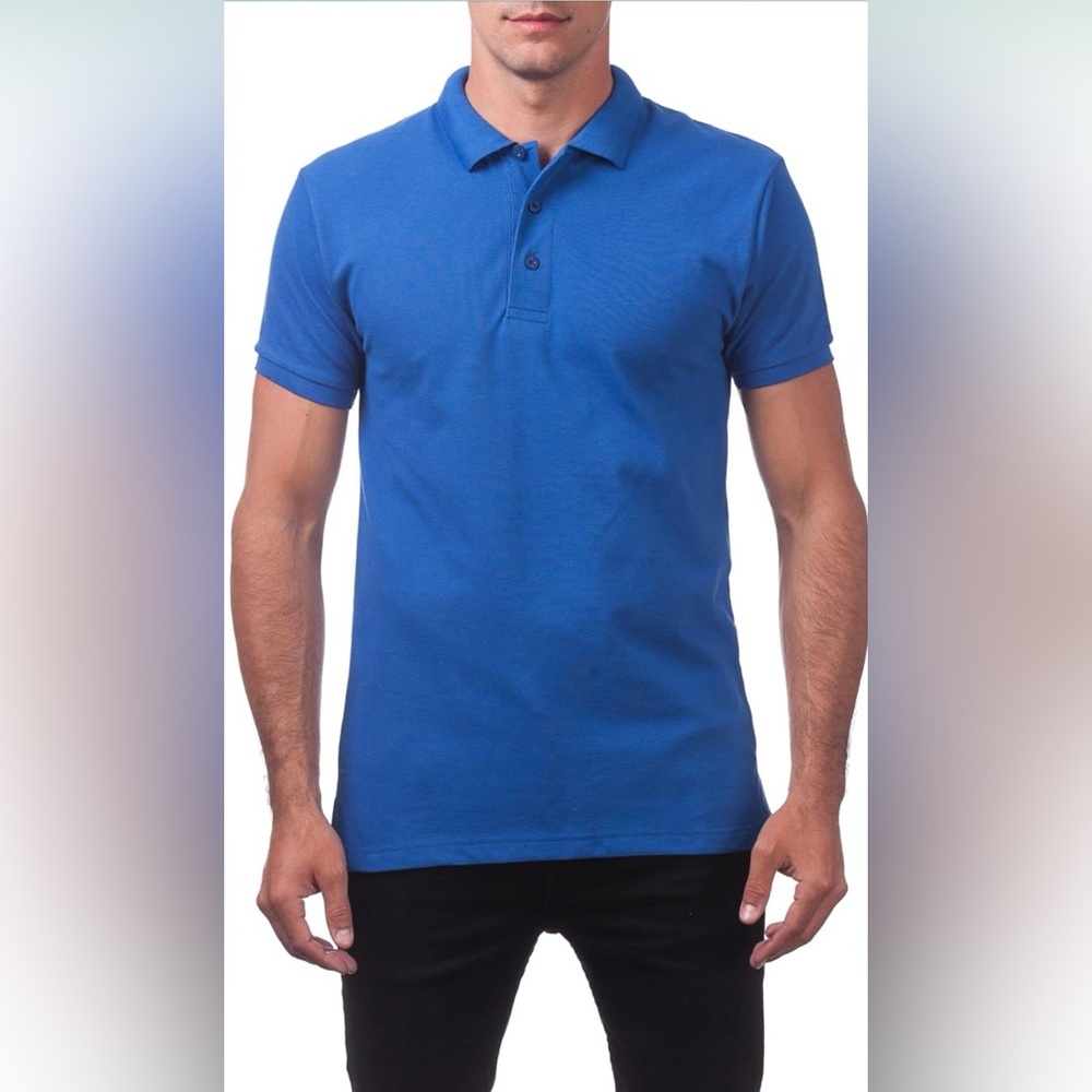 Pro Club Pique Polo in Royal Blue Size 2XL